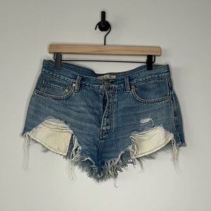 Free People We The Free Cropped Denim Shorts (27)